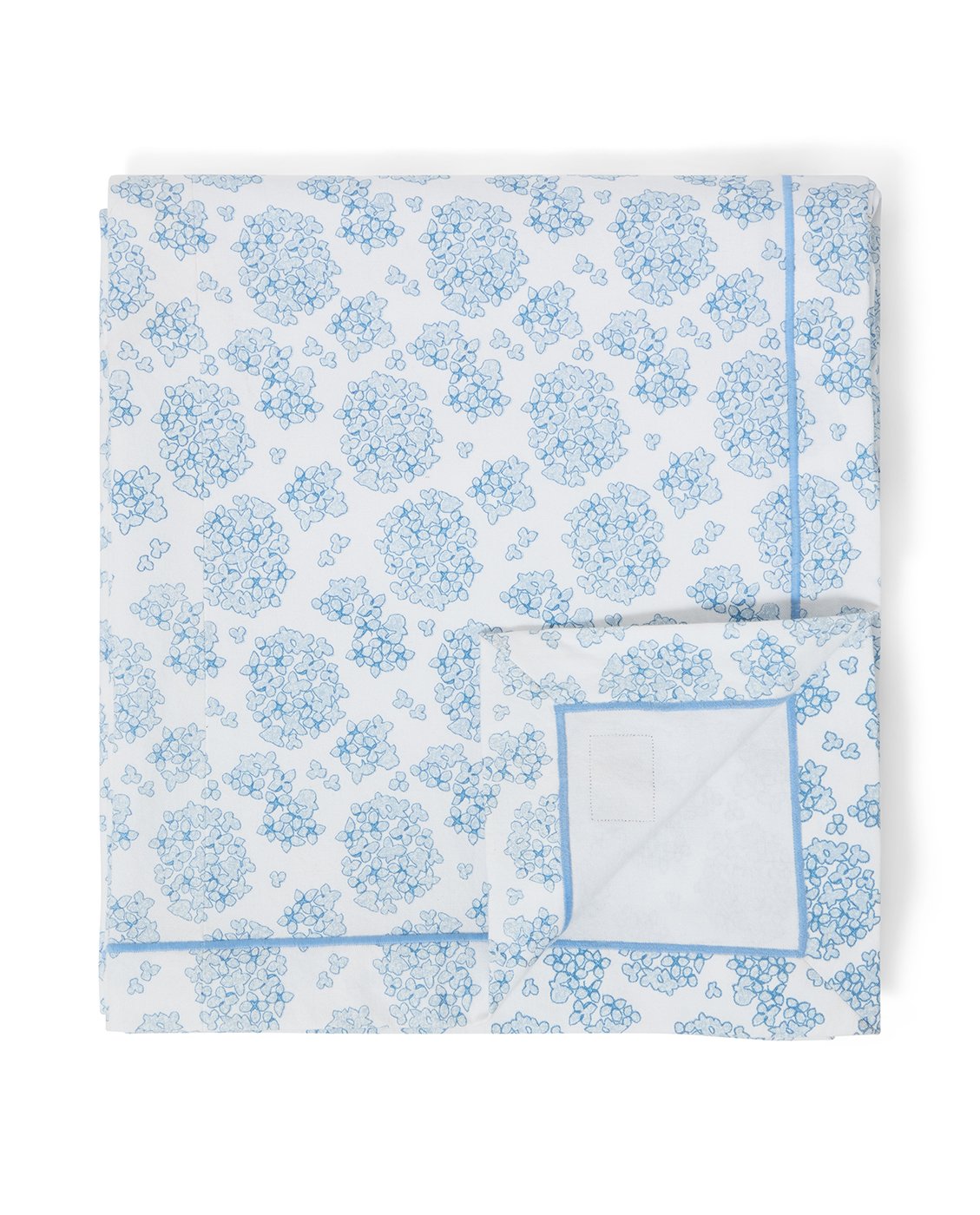 Lexington Home Blomstret økologisk bomullsduk Blå/hvit 150x250cm