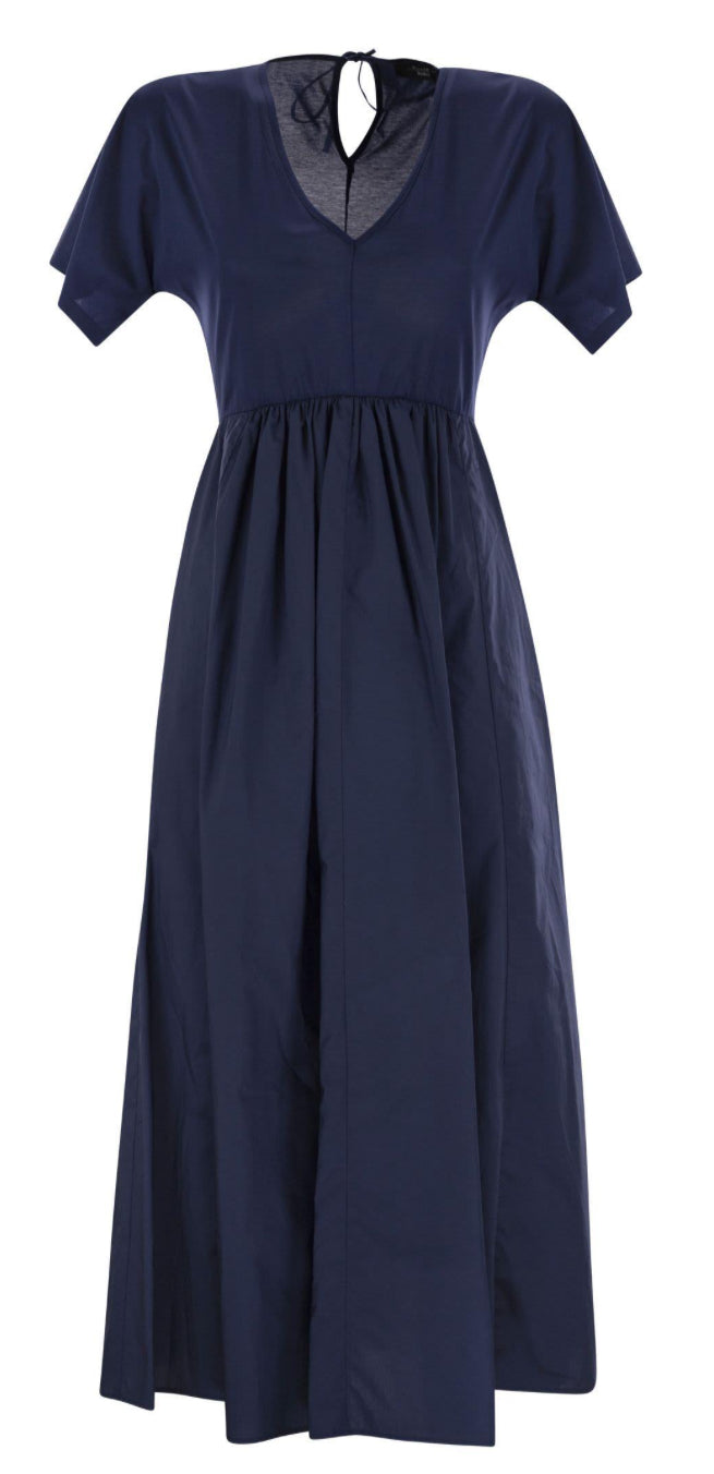 Bronzo V-hals kortermet kjole jersey