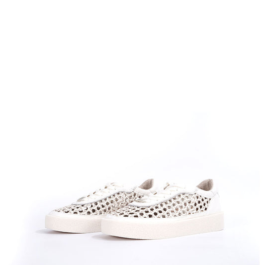 Laura Bellariva Sneakers flettet Hvit & Gull
