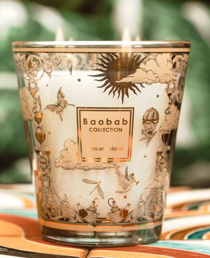 Baobab Tomorrowland Gold duftlys H:16cm - ZhosLaila