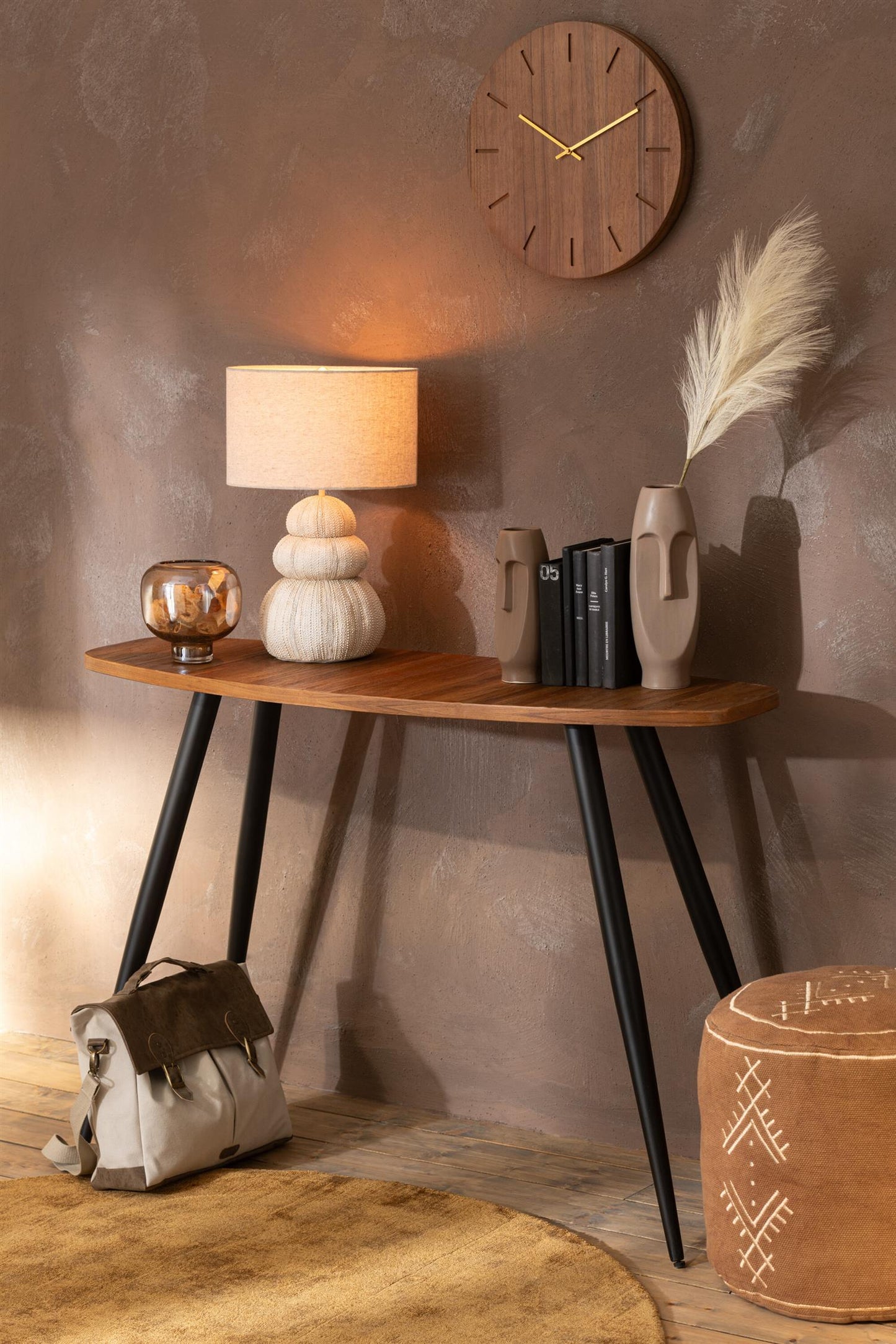 J-Line Poly Bordlampe Beige H:47cm inkl skjerm