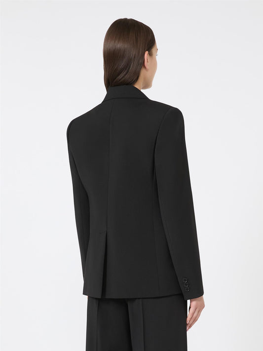 Max Mara Lamine Blazer i naturlig stretchull Sort - ZhosLaila