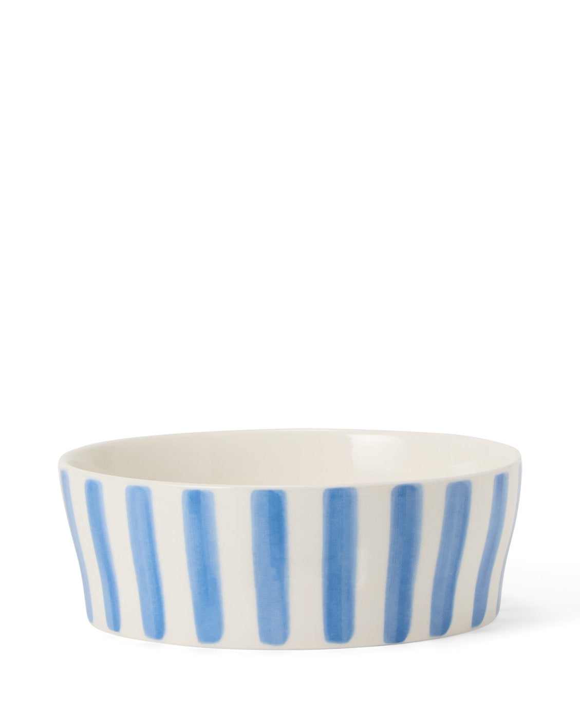 Lexington Home Stripet hundeskål i steingoods Blå/hvit