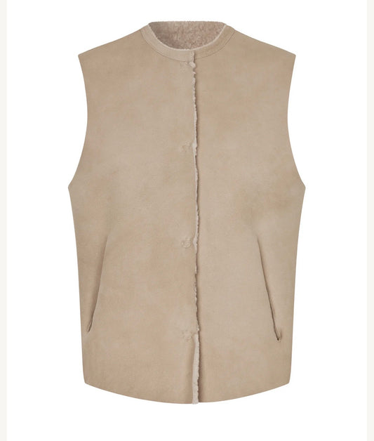 Utzon Heidis vendbar vest Beige