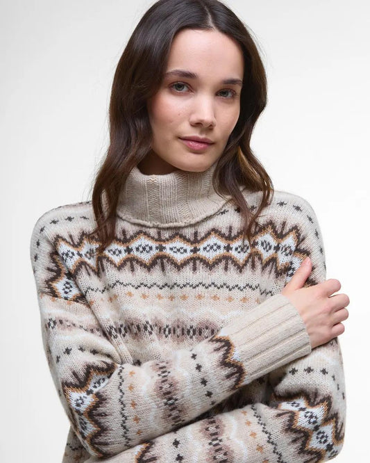 Barbour® Helen Fair Isle genser med rullekrage - ZhosLaila