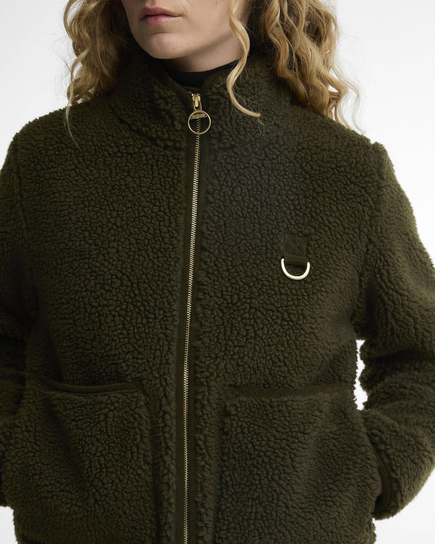 Barbour Elenora fleecejakke Oliven