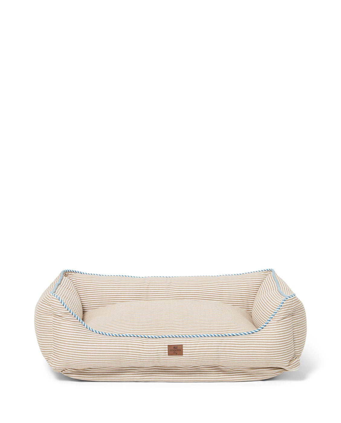 Lexington Home Hundeseng i stripet økologisk bomull Beige/hvit Medium