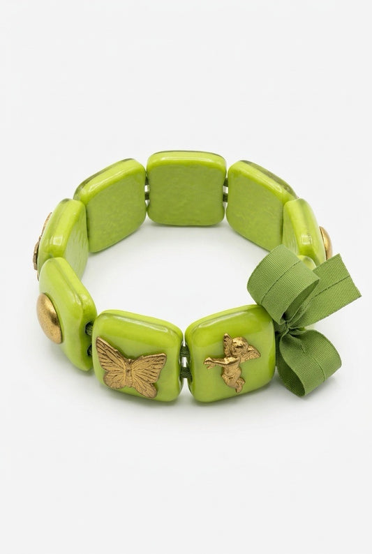 Armbånd med 6 stener ovale