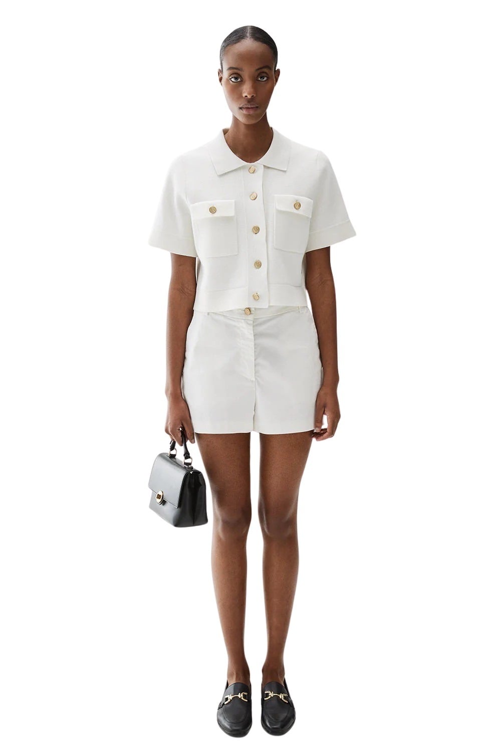 Busnel Valery Cropped Bomullsjakke Beige