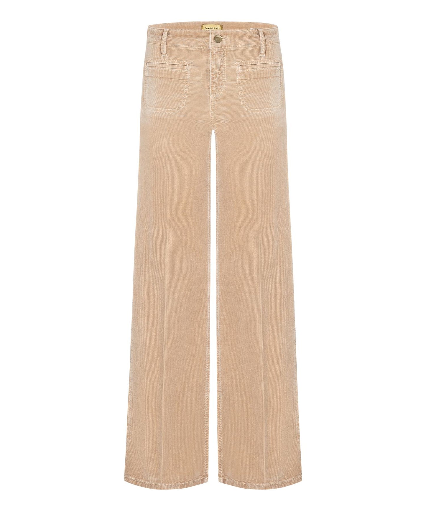 Cambio Tess kordfløyel bukse Lys Beige