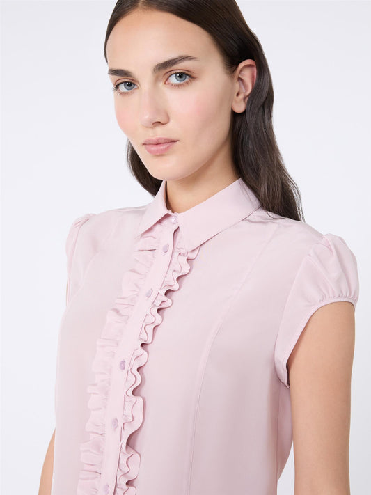 Max Mara Skipper Vasket silkeskjorte Rosa