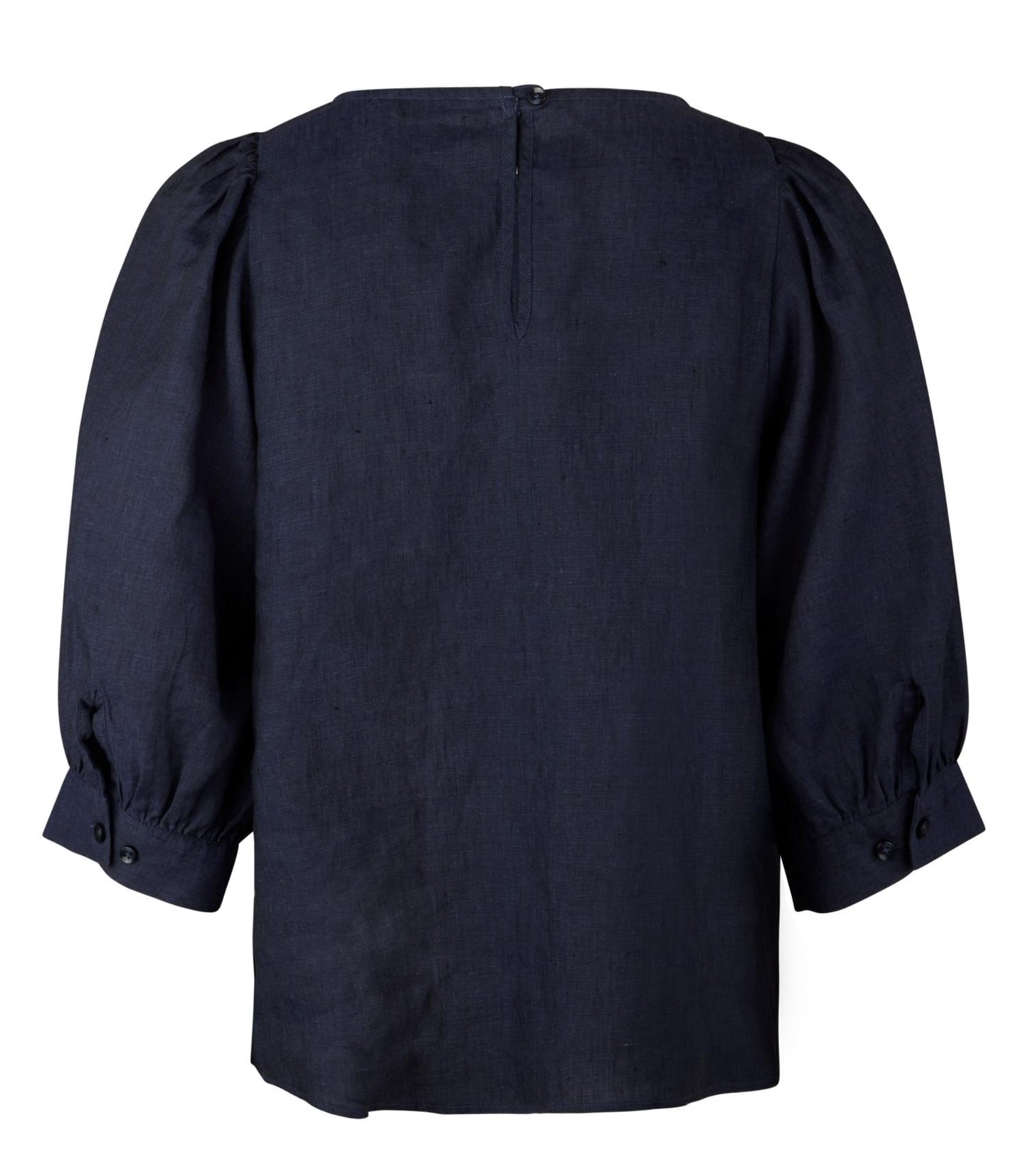 Stenstrøms Carmen linbluse Marineblå