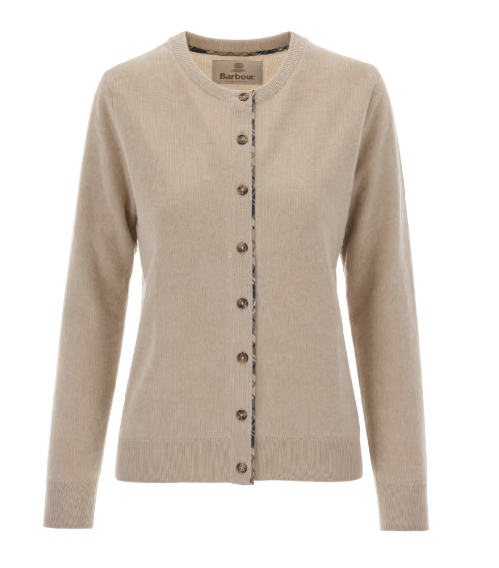 Barbour Pendle Cardigan Lys Beige