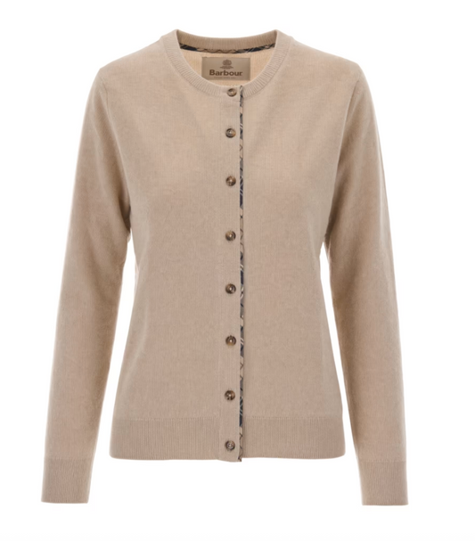 Barbour Pendle Cardigan Lys Beige