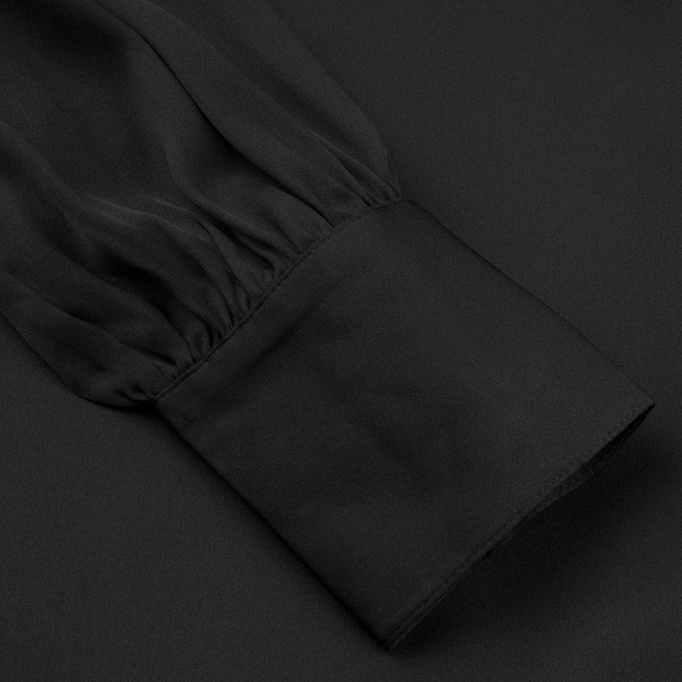 Selma Blouse silkebluse med knyting. - ZhosLaila