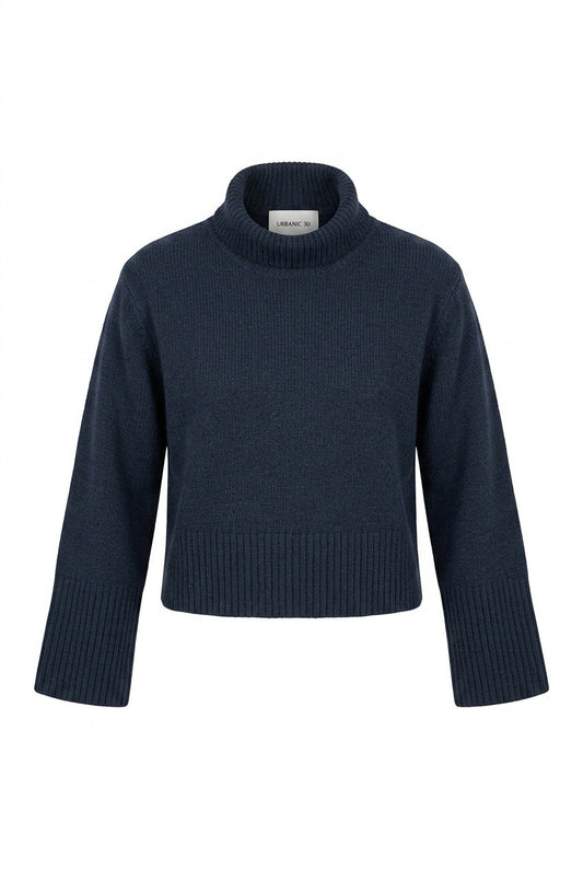 Lisa Yang Fleur cashmere genser Denimblå