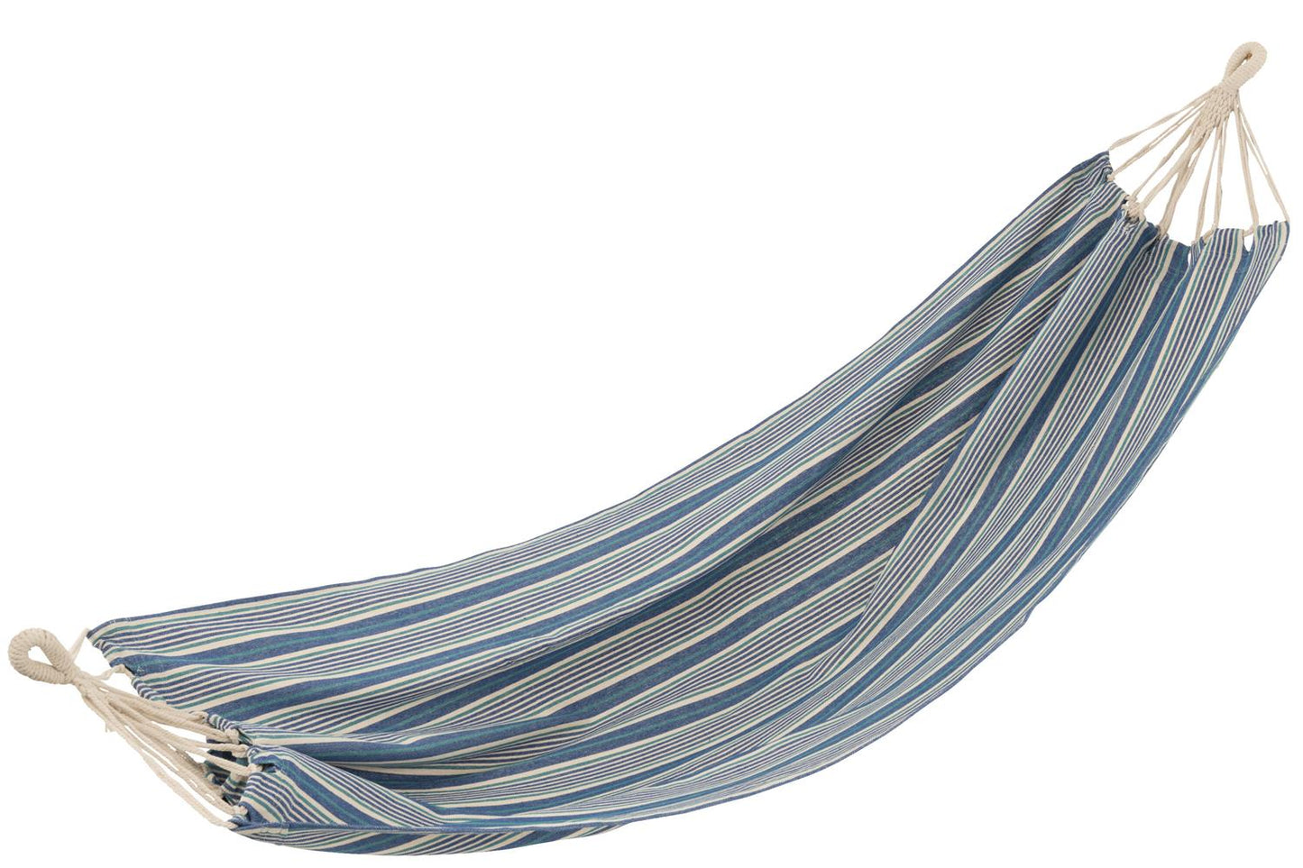 J-Line Hengekøye Stripes Bomull/Polyester Blå/Hvit