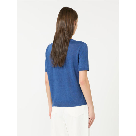 Max Mara Basis lin genser Blå