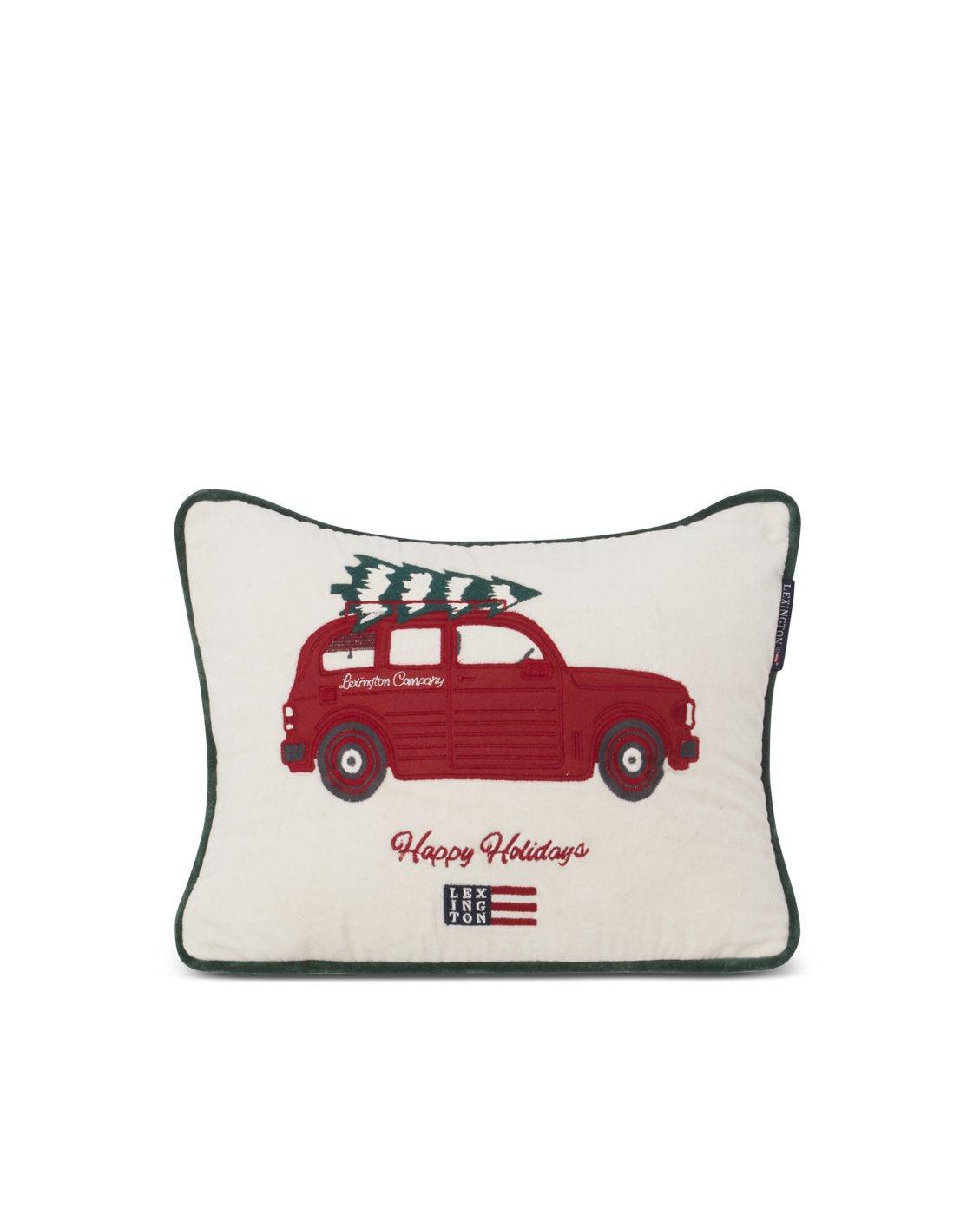 Lexington Home Holiday Car Organic Cotton Velvet Pute 40x30cm