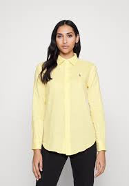 Polo Ralph Lauren Oxford-skjorte med klassisk passform Lysegul