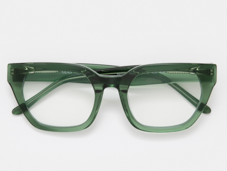 Glas Kiara Forest Green Blue Light Brille