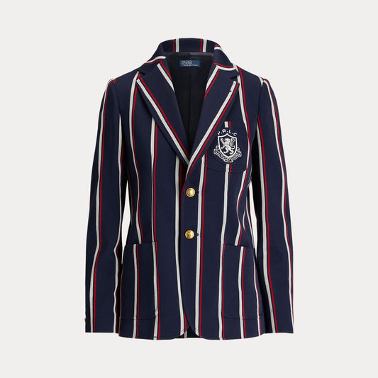 Polo Ralph Lauren Crest-Patch stripete Blazer