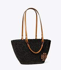 Tory Burch Liten ELLA Stråveske Sort - ZhosLaila