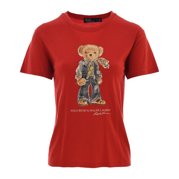 Polo Ralph Lauren Bear Rød T-shirt med print
