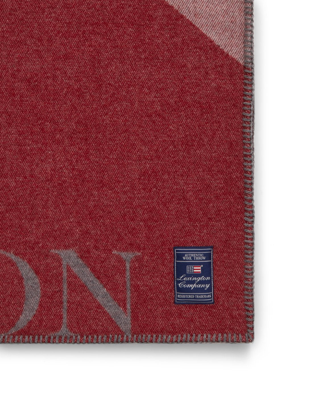 Lexington Home Graphic Recycled Wool Logo Pledd 130x170cm