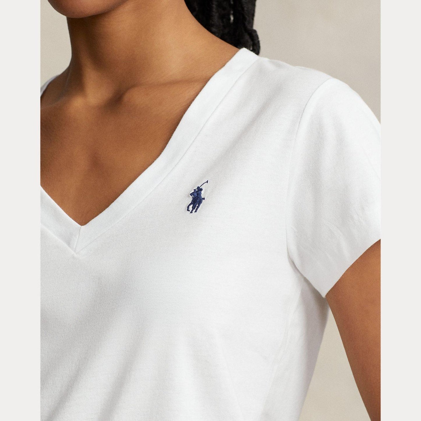 Polo Ralph Lauren T-skjorte med V-hals i bomull